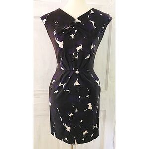 EUC Dolce Vita Semi Pleated Sheath Lady Tea Dress​​​​​